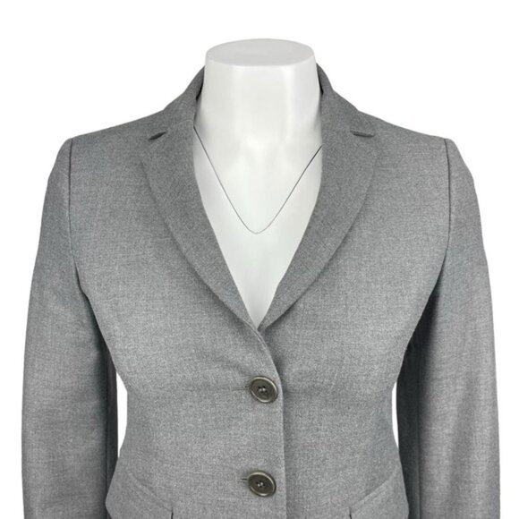 UNITED COLORS OF BENETTON 3 Button Blazer Sz XXS Gray - Picture 2 of 6